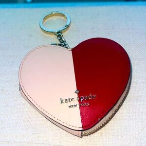 Kate Spade Red and Pink Heart Key & Card Holder